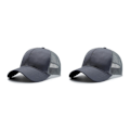 Miniatyrbild 3 av 5: 1/2/3 Summer Tunn Polyester Mesh Trucker Hat Justerbar grey 2Set