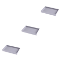 Miniatyrbild 3 av 5: 1/2/3/5 Stapelbar smyckesbricka Multipurpose Portable Velvet för Empty Tray Style A 3Set