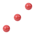 Miniatyrbild 5 av 5: 1/3/5 Akryltärningar Spelunderhållning Familjepolyedriska tärningar Red 48mm 3Set