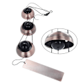 Miniatyrbild 2 av 5: 1/2/3/5 Metal Wind Bell med melodiösa klockspel Vackert tillägg 5 Bell Red 1 Pc