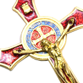 Miniatyrbild 5 av 5: 1/2/3/5 Zinklegering Väggkrucifix Cross Jesus Statue Staty Red 12x7cm 1Set