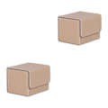 Miniatyrbild 2 av 5: 1/2/3 Card Deck Case Organizer Förvaringsbox för MTG-kort För Beige 105x90x80mm 2Set