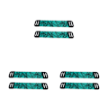 Miniatyrbild 5 av 5: 1/2/3/5 Öronkuddar Kudde Hörselskydd Andas Gamer Rhombus Green Shock-cushion Beam 3PCS