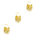 Miniatyrbild 1 av 5: 1/2/3 Magdanskostymer BH Halter Top Sequin Performance Yellow 3Set
