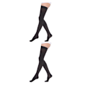 Miniatyrbild 4 av 5: 1/2/3 Trendiga och moderiktiga över knästrumpor för Toe wrapping - black L 2Set