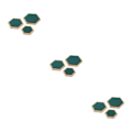 Miniatyrbild 5 av 5: 1/2/3 3pack/lot Utsökt Craft Hexagon Armband Display bricka Green 3Set