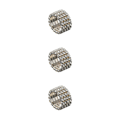 Miniatyrbild 5 av 5: 1/2/3/5 Stretch Crystal Ring Utsökt inläggning för Elegant silver 4 rows 3PCS