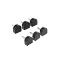 Miniatyrbild 2 av 5: 1/2/3/5 3 par Snygga högklackade tips Taps Skoreparation Black 10x11mm 1Set