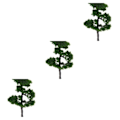 Miniatyrbild 5 av 5: 1/2/3 4,72 tums landskap Landskapsmodell Tree Mountain Pine Trees 3Set