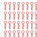 Miniatyrbild 4 av 5: 1/2/3/5 RC Body Shell Clips R Shape för 1/10 RC racingbil red length 24mm 1Set