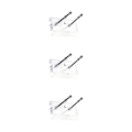 Miniatyrbild 1 av 5: 1/2/3/5 Väggmonterad Longboard Display Rack för snygg garage Clear 3PCS