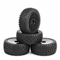 Miniatyrbild 5 av 5: 1/2/3 Fram Bak Buggy Däck 1:10 Bildelar Tillbehör DIY Black 1Set