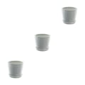 Miniatyrbild 2 av 5: 1/2/3/5 lätta och bärbara blomkrukor för inomhus och light gray S pot+S tray 3Set