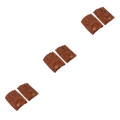 Miniatyrbild 5 av 5: 1/2/3/5 Retro PU eather Men Fingerless Driving Cykelhandskar Brown Hook Loop L 3Set