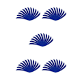Miniatyrbild 2 av 5: 1/2/3/5 12 stycken För Bågskytte Jaktfjäder Fletching Right Dark Blue 5Set