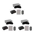 Miniatyrbild 4 av 5: 1/2/3/5 Telefon Spegel Reflektion Clip Bred Applicering Lätt att black remote control 3PCS