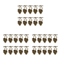 Miniatyrbild 5 av 5: 1/2/3 10 set Leaf OT Toggle Clasps Smycken Clasp Connectors Bronze 3Set