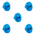 Miniatyrbild 2 av 5: 1/2/3/5 aluminium Diff direktaxel Diff- case för 1/10 AXIAL SCX10 Blue 5Set