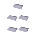 Miniatyrbild 1 av 5: 1/2/3/5 Stapelbar smyckesbricka Multipurpose Portable Velvet för Empty Tray Style A 5Set