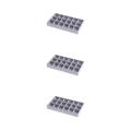 Miniatyrbild 3 av 5: 1/2/3/5 Stapelbar smyckesbricka Multipurpose Portable Velvet för 18 Grids Style A 3Set