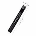Miniatyrbild 2 av 5: 1/2 Bärbar USB Grön Batteri Inbäddad Justerbar Focus 303 Pen 1Set