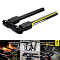 Miniatyrbild 4 av 5: Folding Handlebar Racing För Cykelskoter Flat Handle Bar Yellow 660mm