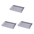 Miniatyrbild 4 av 5: 1/2/3/5 Stapelbar smyckesbricka Multipurpose Portable Velvet för Empty Tray Style A 3Set