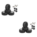 Miniatyrbild 2 av 5: 1/2/3 Fram Bak Buggy Däck 1:10 Bildelar Tillbehör DIY Black 2Set
