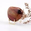 Miniatyrbild 5 av 5: 1/2/3 Iron Ores Stone Display Stand Desktop Rock Holder Base Golden L 1Set