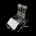 Miniatyrbild 3 av 5: 1/2 Tortoise Ramp Climbing Eremit För Crab Turtle Basking Clear 12x17.5cm 1Set