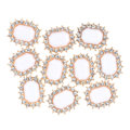 Miniatyrbild 2 av 5: 1/2/3/5 10 st Rhinestone Buttons Hantverk Dekoration för kläder Light White 2.1 x 1.7cm 1Set