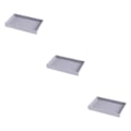 Miniatyrbild 2 av 5: 1/2/3/5 Stapelbar smyckesbricka Multipurpose Portable Velvet för Empty Tray Style A 3Set