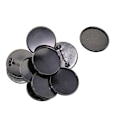Miniatyrbild 3 av 5: 1/5 10 st 25 mm broschtillverkning av tomma cabochonramsinställningsbrickor Black 1Set