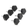 Miniatyrbild 5 av 5: 1/2/3/5 3 par Snygga högklackade tips Taps Skoreparation Black 10x11mm 1Set