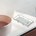 Miniatyrbild 5 av 5: Förvaringsställ Flerlagers förvaringslåda Parfymsmyckesbehållare S Single Layer White