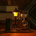 Miniatyrbild 5 av 5: 1/2 timglassandtimer med inbyggt ljus för hemmets sovrum Gold 1Set
