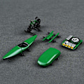 Miniatyrbild 5 av 5: 1/2/3/5 5st Professionell modell bildelar ersättning för 1/64 Green 1Set
