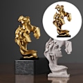 Miniatyrbild 4 av 5: 1/2 par kysser staty sovrum heminredning prydnadsfigurer Gold 7.6x3.1x13.4cm 1Set