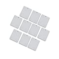 Miniatyrbild 5 av 5: 1/2/3/5 10 bitar metall platt rektangel blank stämpling För Silver 20x30mm 2Set