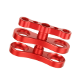 Miniatyrbild 5 av 5: 1/2/3 Aluminium Standard 1 Ball Clamp för undervattensdykning red 2.76 x 1.77 Inch 2Set