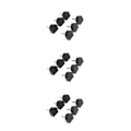 Miniatyrbild 2 av 5: 1/2/3/5 3 par Snygga högklackade tips Taps Skoreparation Black 16x16mm 3Set