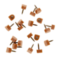 Miniatyrbild 2 av 5: 1/2/3/5 Högklackade spetsar Kranar Skoreparationsbyte Apricot Fine 10mm 10mm Thin Pin 1Set