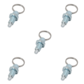 Miniatyrbild 3 av 5: 1/2/3/5 Heavy-Duty indexkolv med användarvänlig ringdragning M6-3 Galvanized Steel 5PCS