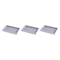 Miniatyrbild 1 av 5: 1/2/3/5 Stapelbar smyckesbricka Multipurpose Portable Velvet för Empty Tray Style A 3Set