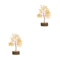 Miniatyrbild 4 av 5: 1/2/3/5 Sten handgjorda kristallträd - Vacker heminredning Yellow crystal 2PCS