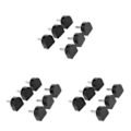 Miniatyrbild 1 av 5: 1/2/3/5 3 par Snygga högklackade tips Taps Skoreparation Black 10x11mm 3Set