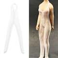 Miniatyrbild 5 av 5: 1/2/3 1:12 Jumpsuit Kläder för kvinnor för HT Action Figure Kläder White 13.6cm 1Set