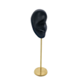 Miniatyrbild 3 av 5: 1/2/3 Örhänge Display Stand Human Ear Model Stud Holder Showcase Right Ear Black Height: 18cm 1Set