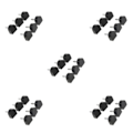 Miniatyrbild 3 av 5: 1/2/3/5 3 par Snygga högklackade tips Taps Skoreparation Black 10x11mm 5Set