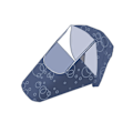 Miniatyrbild 1 av 5: 1/2 Regnskydd Buggy Cover Väder För Shield Dark Blue 100x58x50cm 1Set